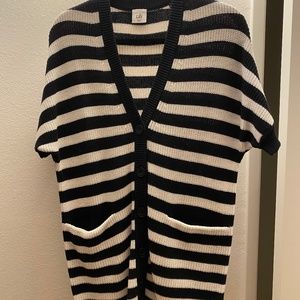 CAbi woven short sleeve sweater